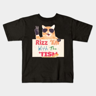 Rizz 'Em With The 'Tism Kids T-Shirt